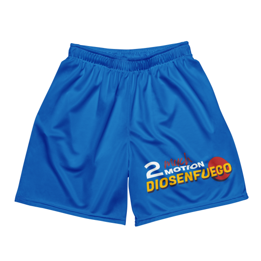 2MuchMotion & Dioesenfuego Collab 2.0 Unisex mesh shorts