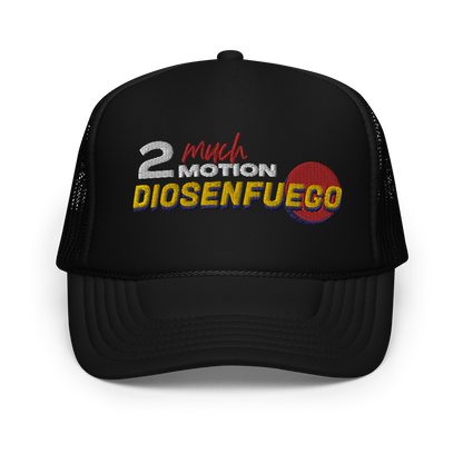 2muchmotion & dioesenfuego collab 2.0 Foam trucker hat