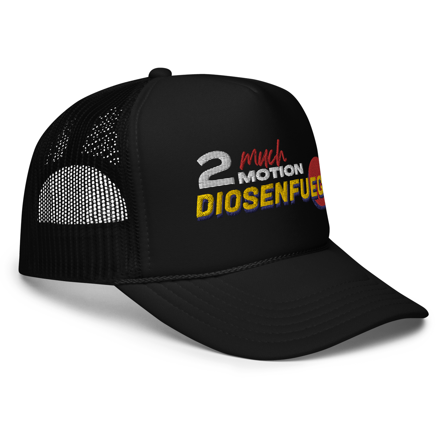 2muchmotion & dioesenfuego collab 2.0 Foam trucker hat