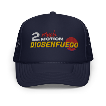 2muchmotion & dioesenfuego collab 2.0 Foam trucker hat