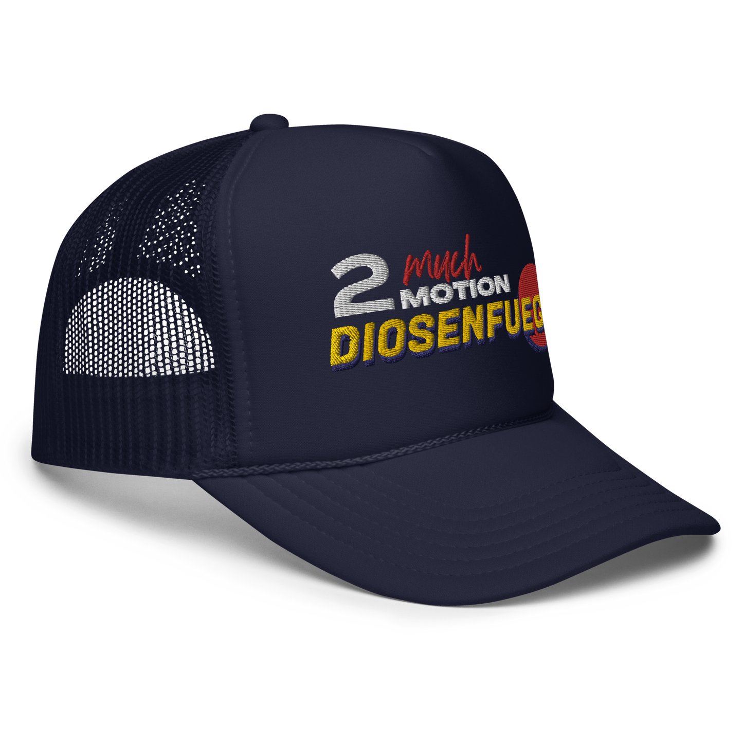 2muchmotion & dioesenfuego collab 2.0 Foam trucker hat