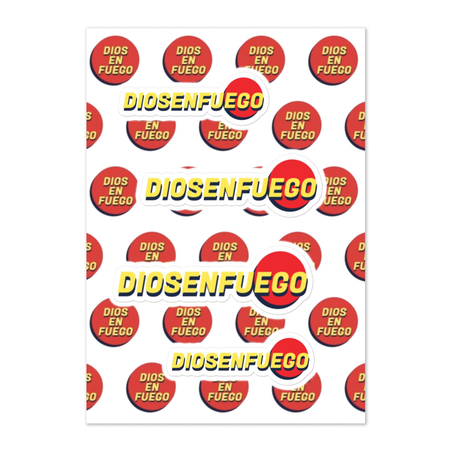 DIOSENFUego, Sticker sheet