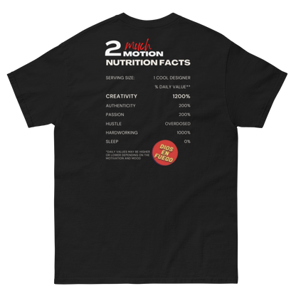 2MuchMotion & Dioesenfuego Collab 2.0 Men's classic tee