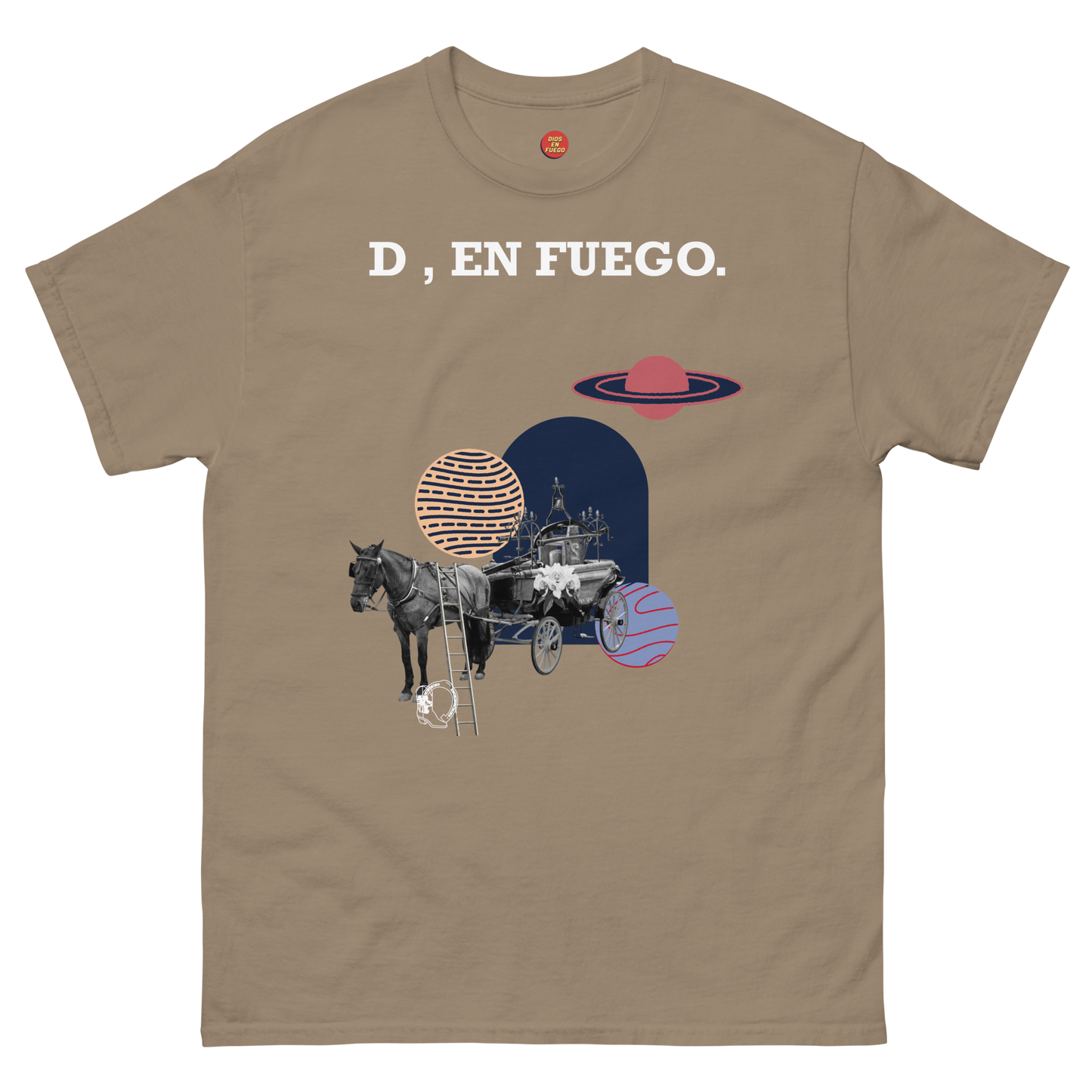 D , en fuego. Men's classic tee