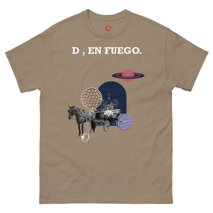 D , en fuego. Men's classic tee