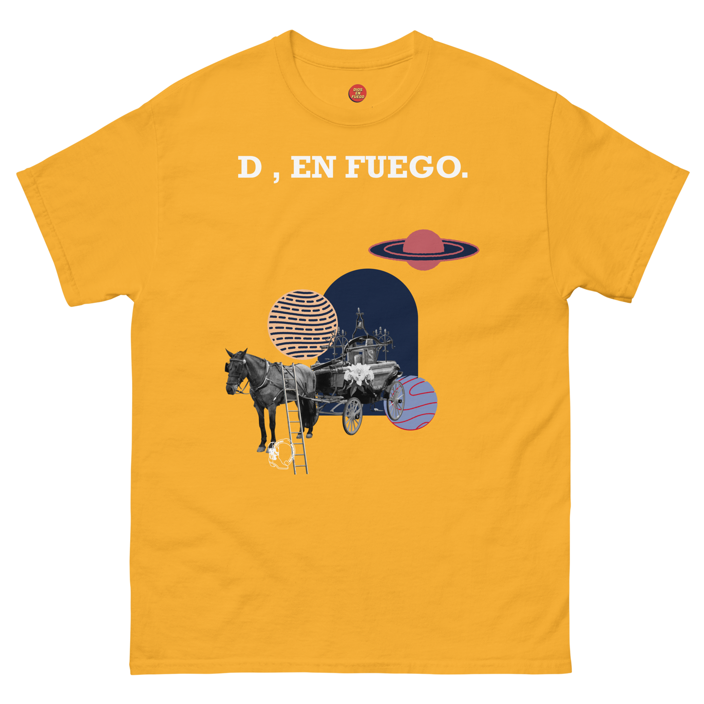 D , en fuego. Men's classic tee