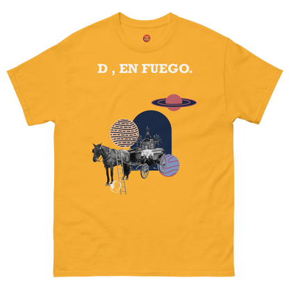 D , en fuego. Men's classic tee