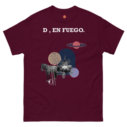 D , en fuego. Men's classic tee