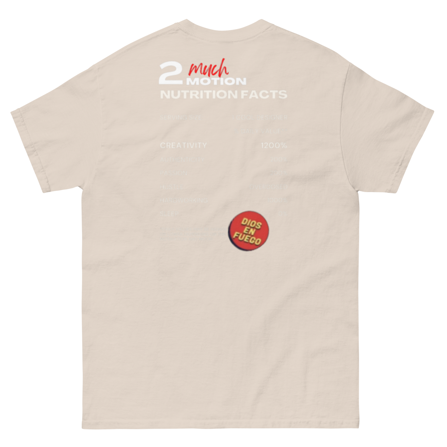 2MuchMotion & Dioesenfuego Collab 2.0 Men's classic tee