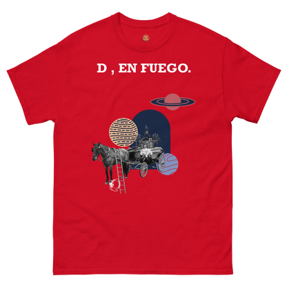 D , en fuego. Men's classic tee